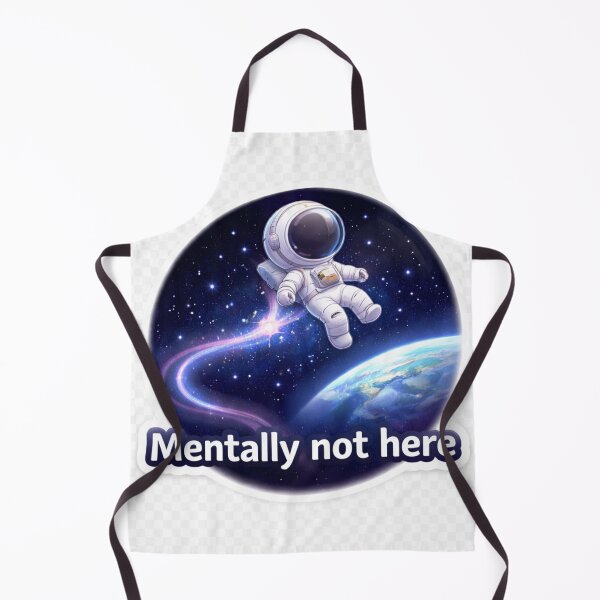 Item preview, Mentally Not Here Astronaut Sticker | Space Aesthetic Floating Astronaut | Relatable Mood Quote. designed and sold by ZenGrowth4.