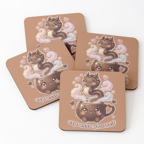 Item preview, Espresso yourself cute coffee dragon designed and sold by Joammiyon.