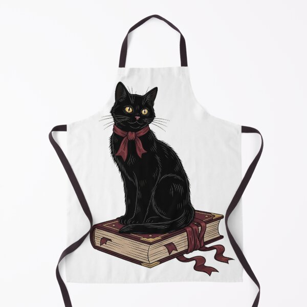 Item preview, Ribboned Spellbook Cat designed and sold by IllumeInk.