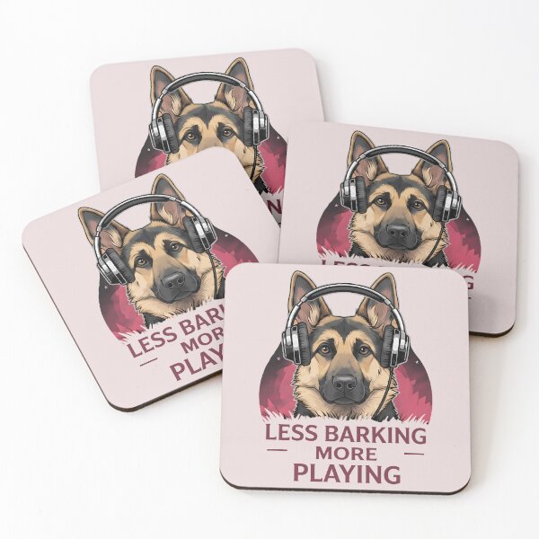 Item preview, German Shepherd DJ – Less Barking More Playing designed and sold by Art-Arcade6.