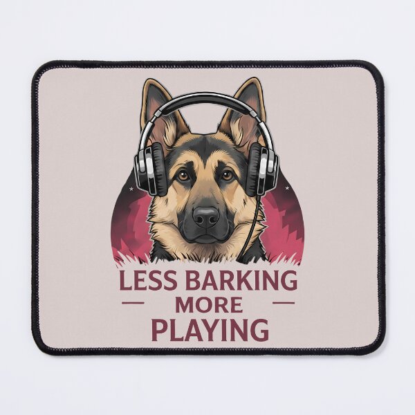 Item preview, German Shepherd DJ – Less Barking More Playing designed and sold by Art-Arcade6.