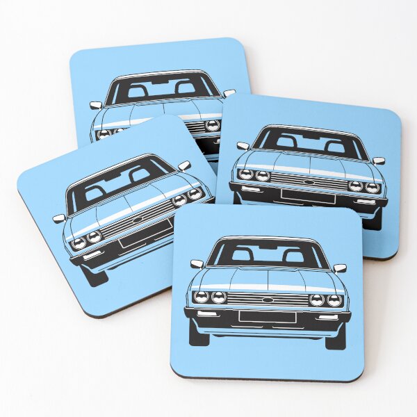 Item preview, Cool Ford Capri Mk3 duotone car front merchandise designed and sold by Billers Art.