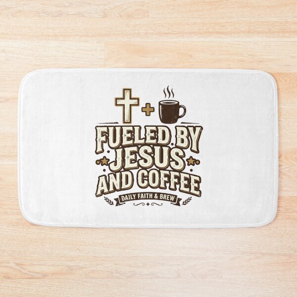 Item preview,  Fueled By Jesus And Coffee Funny Christian Faith Vintage T-Shirt designed and sold by Egyptian king ⭐⭐⭐⭐⭐.
