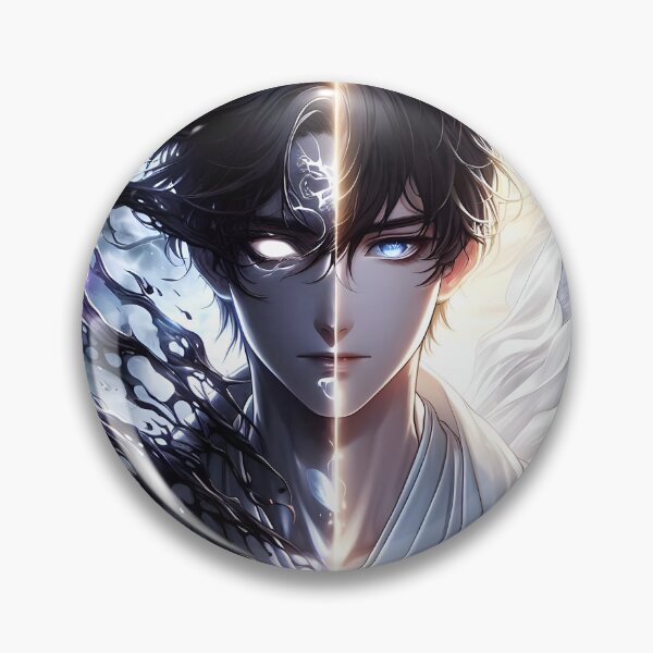Item preview, Duality of the Soul: The Dark Side Mirror Reflection and Inner Light Anime Portrait designed and sold by MouradStudio.
