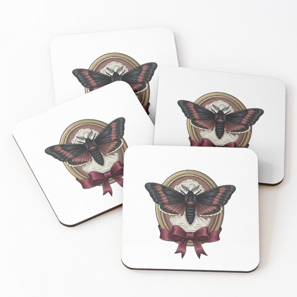 Item preview, Velvet Cameo Moth designed and sold by IllumeInk.