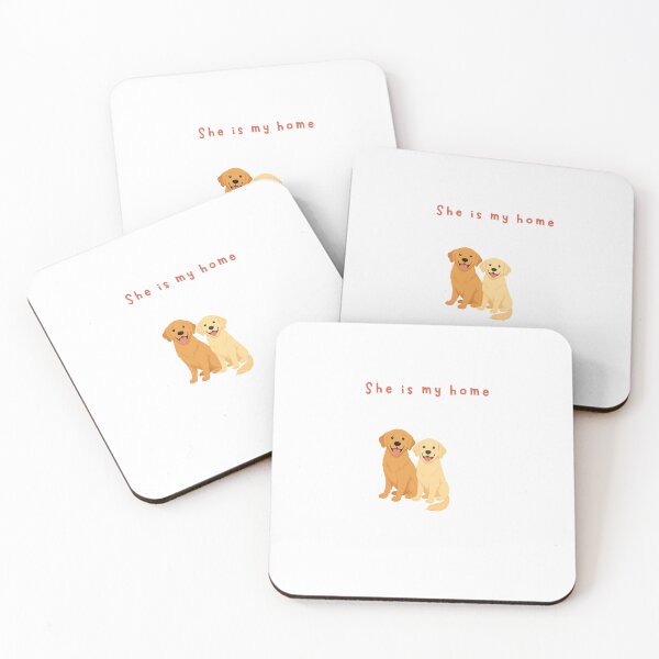 Item preview, You Are My Home – Cute Dog Couple Illustration | Romantic Pet Love Design designed and sold by gluxdesing.