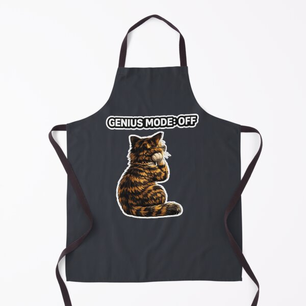 Item preview, Genius Mode Off Funny Cat Meme Design designed and sold by Serene Whiskers.