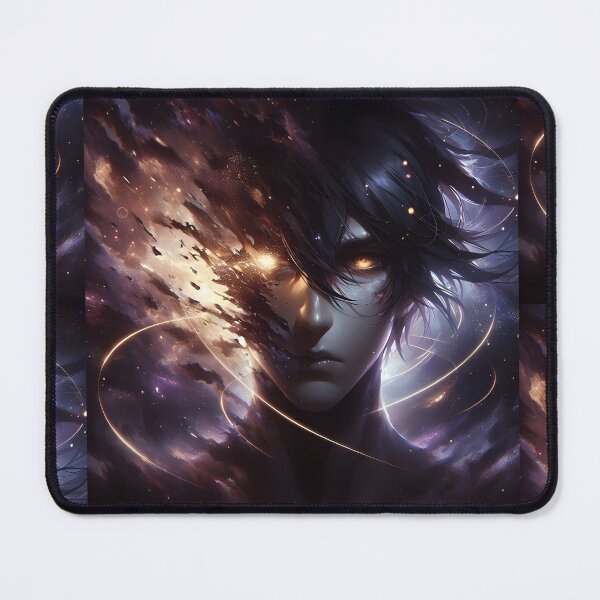 Item preview, Stardust Awakening: Dark Cosmic Anime Portrait of Celestial Disintegration designed and sold by MouradStudio.