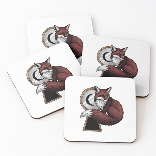 Item preview, Keyhole Mirror Fox designed and sold by IllumeInk.