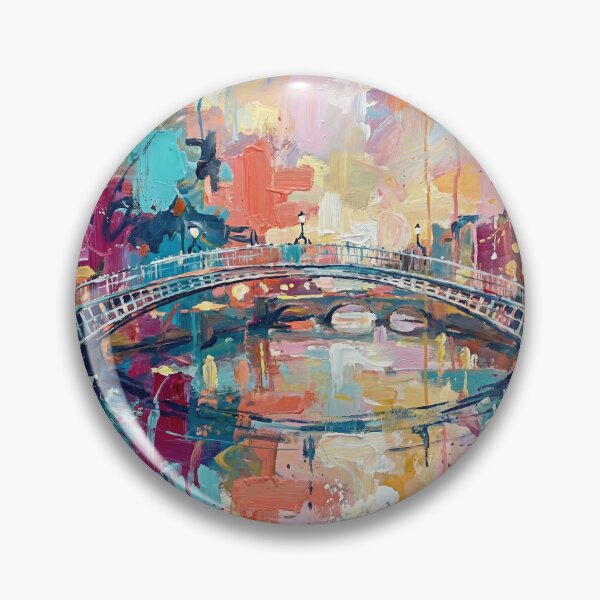 Item preview, Ha’penny Bridge Dublin Abstract Art designed and sold by Printpix.