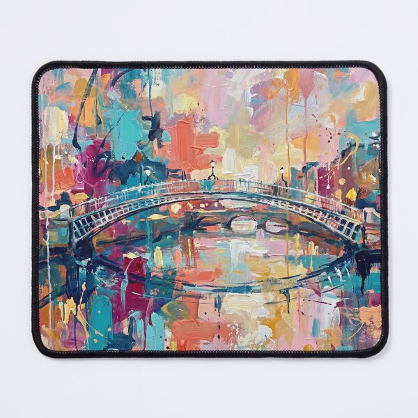 Item preview, Ha’penny Bridge Dublin Abstract Art designed and sold by Printpix.