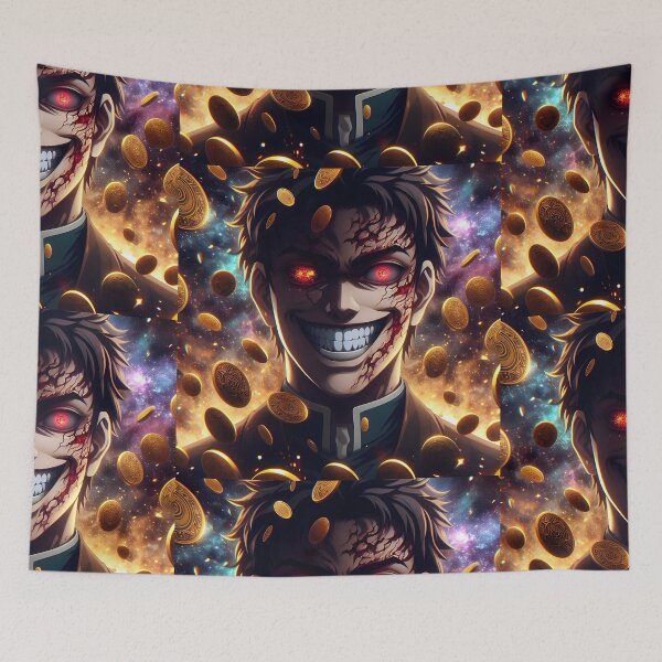 Item preview, Infinite Riches, Infinite Madness: The Gold Demon Anime Overlord of Cosmic Greed designed and sold by MouradStudio.