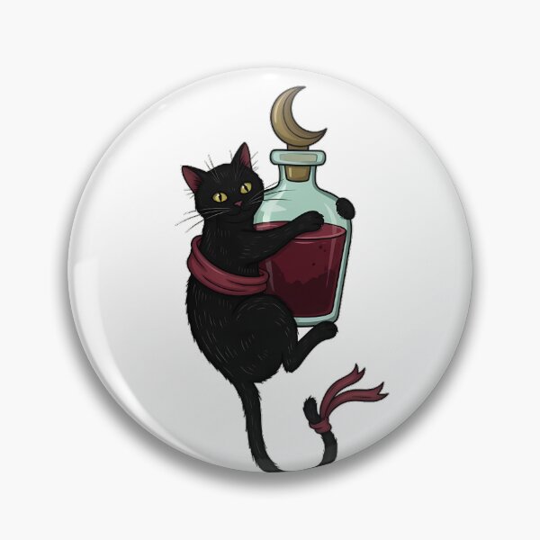 Item preview, Apothecary Moon Cat designed and sold by IllumeInk.