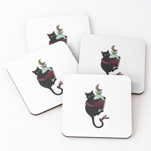 Item preview, Apothecary Moon Cat designed and sold by IllumeInk.