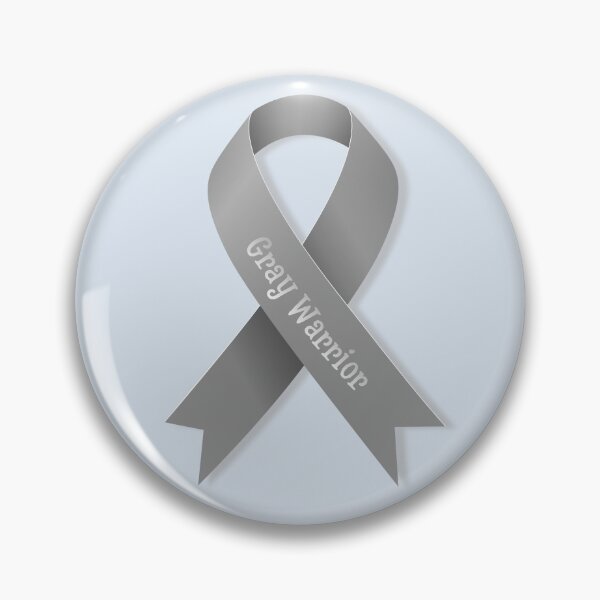 Item preview, Brain Tumor Awareness Gray Ribbon – Gray Warrior Brain Cancer Support Design designed and sold by Ivy-Triggs.
