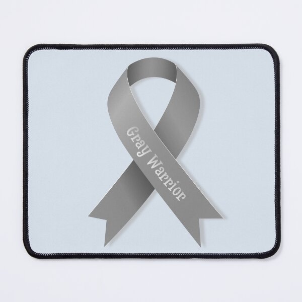 Item preview, Brain Tumor Awareness Gray Ribbon – Gray Warrior Brain Cancer Support Design designed and sold by Ivy-Triggs.