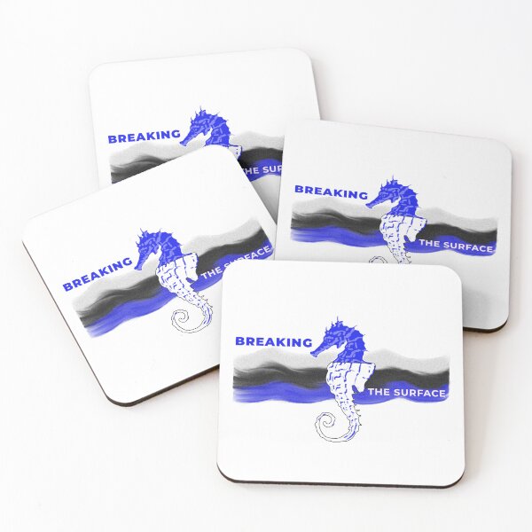 Item preview, Breaking The Surface Seahorse – Ocean Resilience Minimalist Design designed and sold by ChiaraPagani.