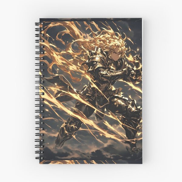 Item preview, Celestial Fury: The Awakened Golden Armor Anime Warrior and Swirling Energy designed and sold by MouradStudio.