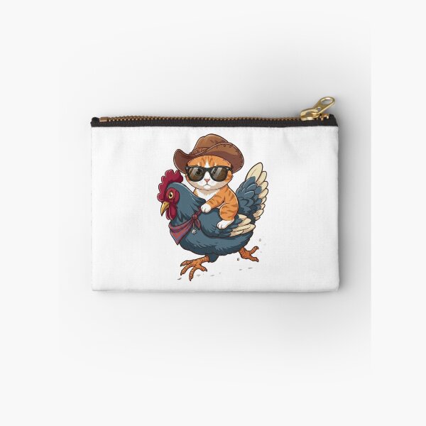 Item preview, Cowboy Cat riding a Chicken  designed and sold by MusicalmeStudio.