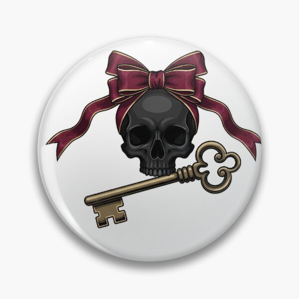 Item preview, Skull Key Ribbon designed and sold by IllumeInk.