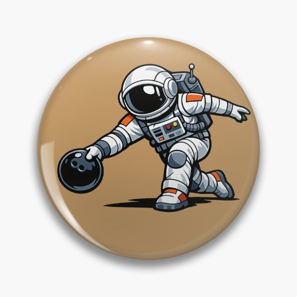 Artikelvorschau, Bowling-Astronaut entworfen und verkauft von BROHLine Studio.