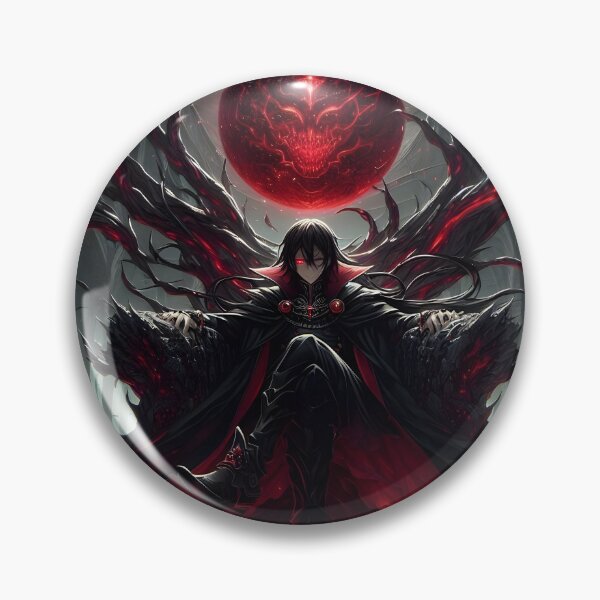 Item preview, Lord of the Crimson Abyss: Dark Gothic Anime Demon King on the Throne of Thorns designed and sold by MouradStudio.