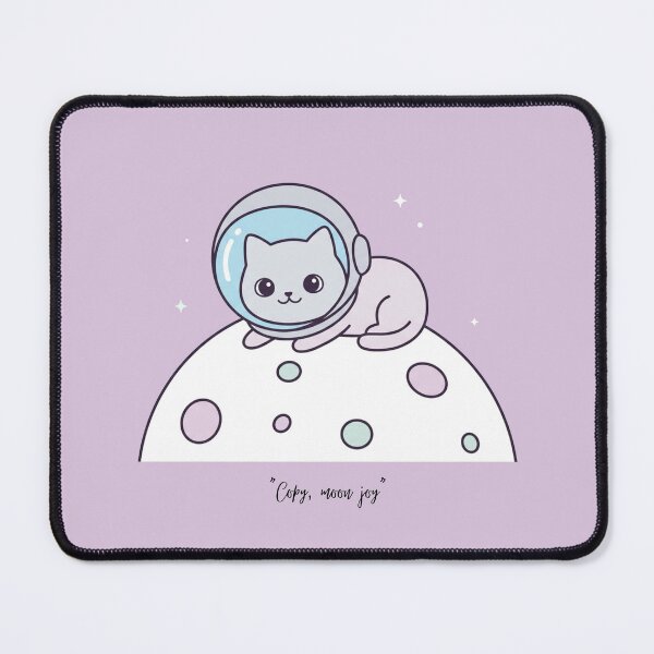 Item preview, Kitty on the moon "Copy, moon joy" designed and sold by WearIsClear.