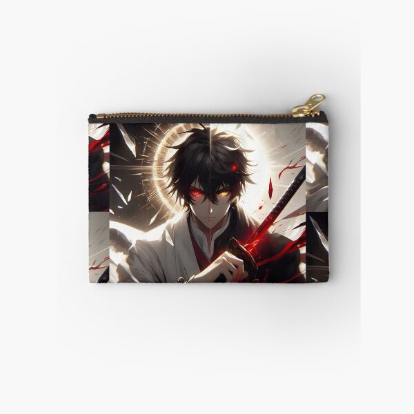 Item preview, The Shattered Halo: Angelic Light and Demonic Blood Katana Anime Duality Portrait designed and sold by MouradStudio.