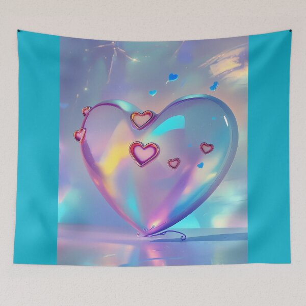 Item preview, Shining rainbow heart designed and sold by Spirit75.