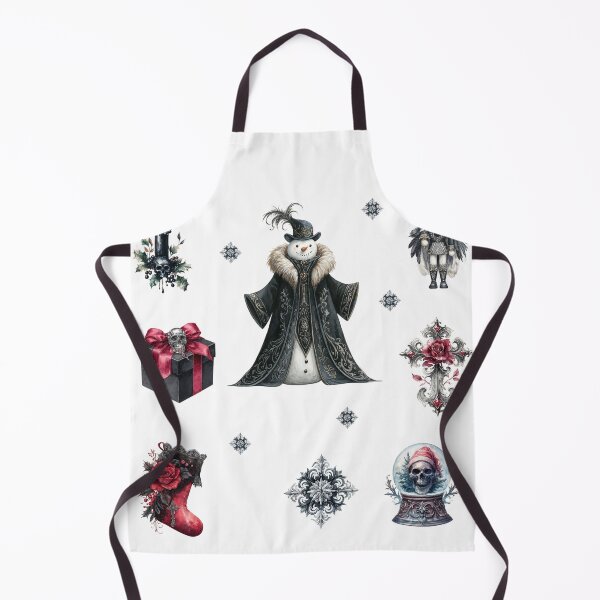 Item preview, Dark Christmas Snowman – Gothic Holiday Design with Skulls and Roses designed and sold by Anastasiia Yurevych.