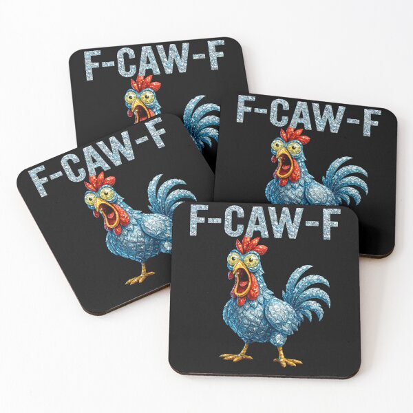Item preview, F-Caw-F Funny Rooster Pun Graphic Design designed and sold by margamPagenberg.