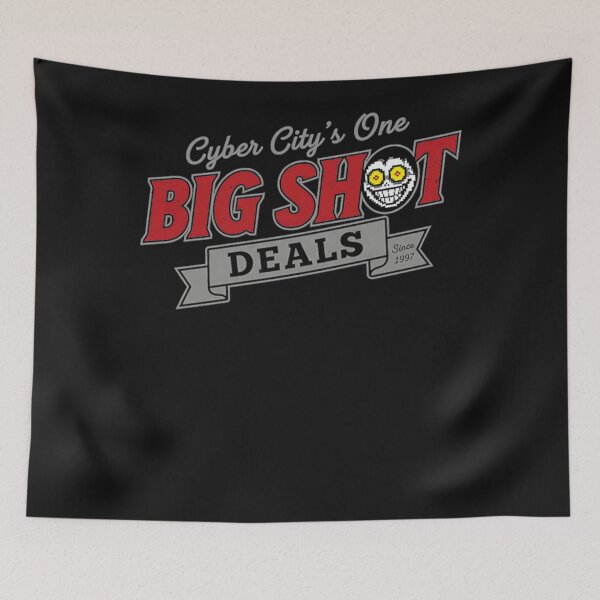 Item preview, Cyber City's One Big Shot Deals Since 1997 Deltarune Spamton Fan Gamer designed and sold by FemmeForge.