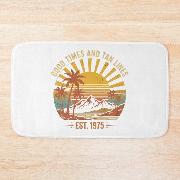 Item preview, Good Times And Tan Lines Retro Vintage Sunset Summer T-Shirt designed and sold by Egyptian king ⭐⭐⭐⭐⭐.