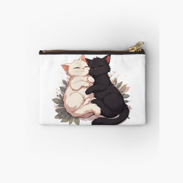 Item preview, Sleeping Black and White Cats – Cozy Kawaii Cat Cuddle designed and sold by Karolina’s Cozy Creations.