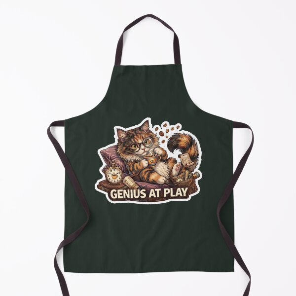 Item preview, Genius At Play Cat Coffee Meme Cute Lazy Smart Cat Gift designed and sold by Serene Whiskers.