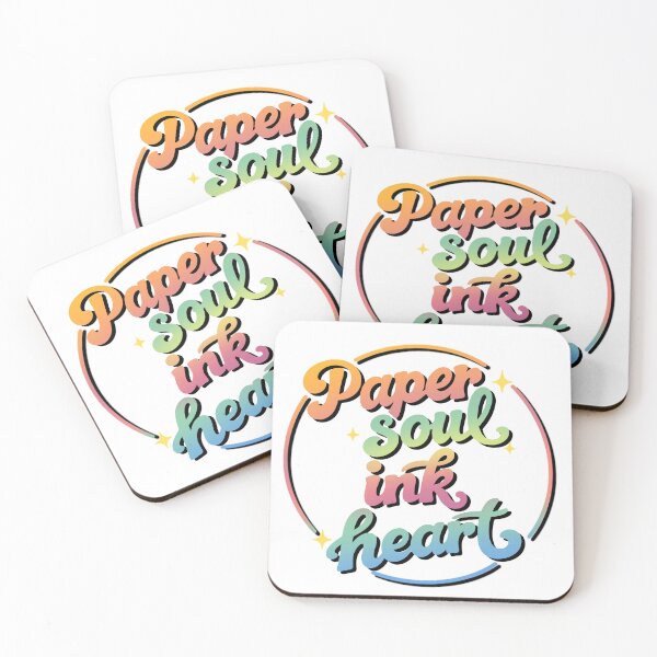 Item preview, Paper Soul Ink Heart – Colorful Gradient Typography Design designed and sold by tviyluv.