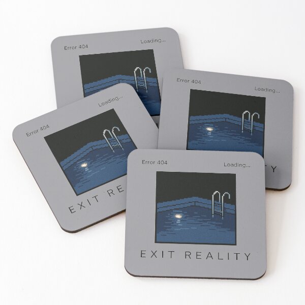 Item preview, Exit Reality Pixel Pool - Liminal Space Streetwear designed and sold by FSilk.