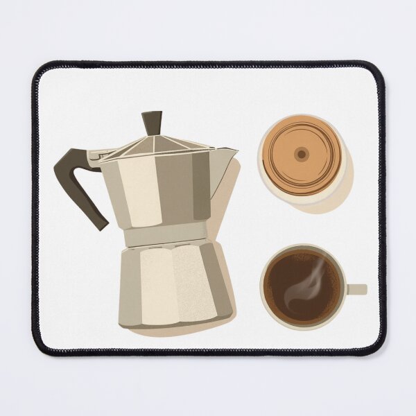 Item preview, Morning Ritual — Minimalist Moka Pot Kitchen Print designed and sold by VintageTips.