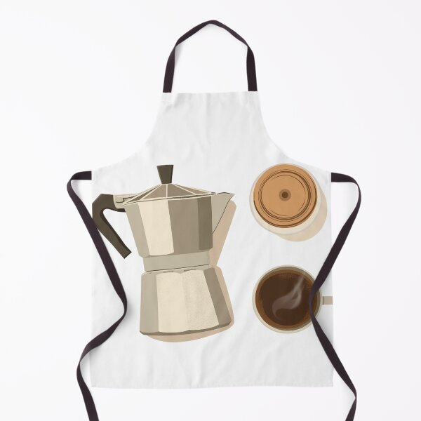 Artikelvorschau, Morgenritual – Minimalistischer Moka-Kochtopf-Küchendruck entworfen und verkauft von VintageTips.