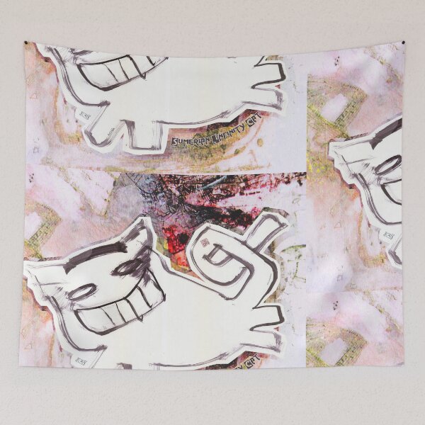 Item preview, Infinity Sumerian Persian Cat Flying Underworld (drawing by ACCI)  designed and sold by VanyssaGraphics.