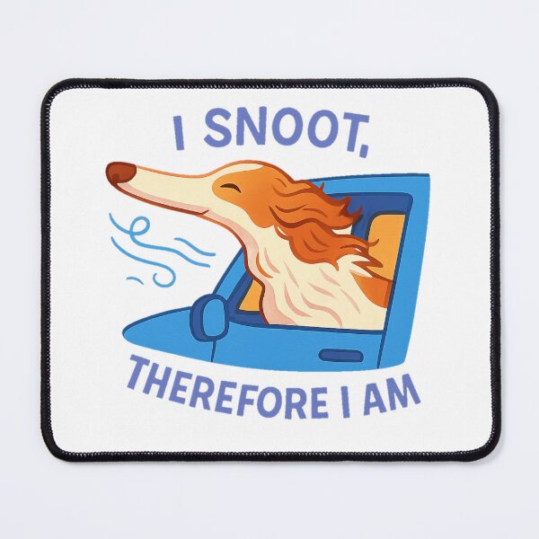 Item preview, Funny Borzoi T-Shirt – “I Snoot Therefore I Am” Dog Lover Gift designed and sold by FurAndFlaireg.