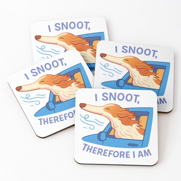 Item preview, Funny Borzoi T-Shirt – “I Snoot Therefore I Am” Dog Lover Gift designed and sold by FurAndFlaireg.