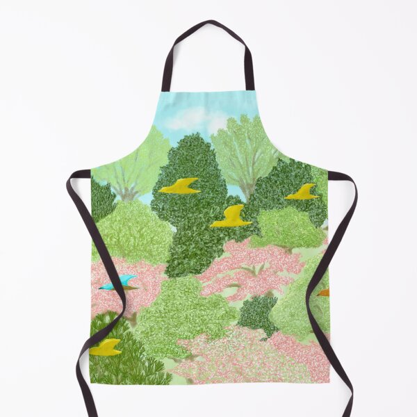 Item preview, A peaceful forest landscape in spring designed and sold by greenPQBstudio.