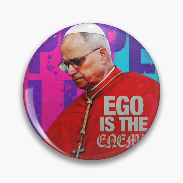 Item preview, Pope Leo XIV – Ego Is The Enemy Satire Art designed and sold by Essémké.