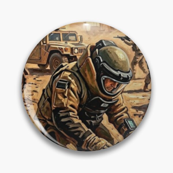 Item preview, War is a Drug: The Hurt Locker Oil Art  designed and sold by Art's Diner.