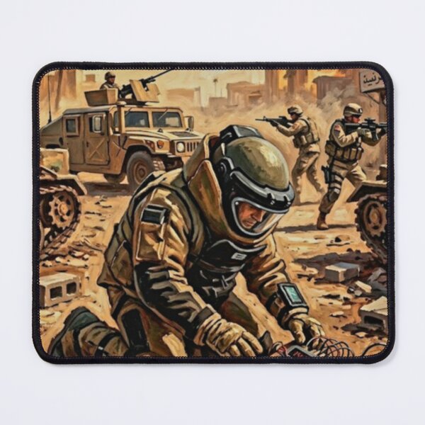 Item preview, War is a Drug: The Hurt Locker Oil Art designed and sold by Art's Diner.