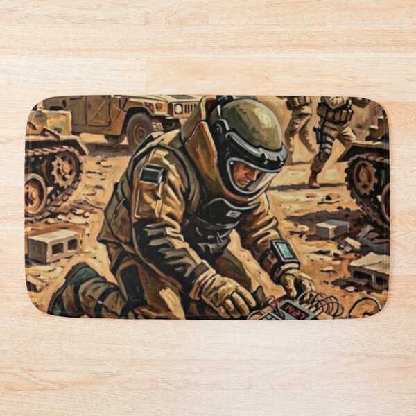 Item preview, War is a Drug: The Hurt Locker Oil Art  designed and sold by Art's Diner.