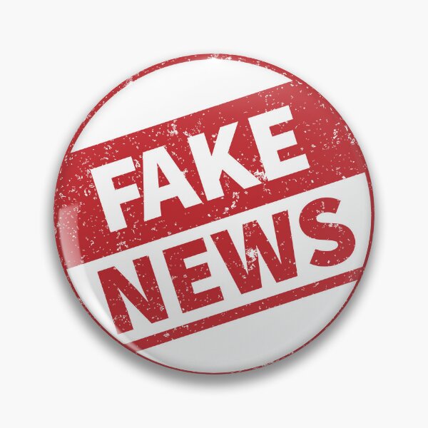 Item preview, Fake News Red Rubber Stamp Aesthetic Graphic designed and sold by VTDesign1.