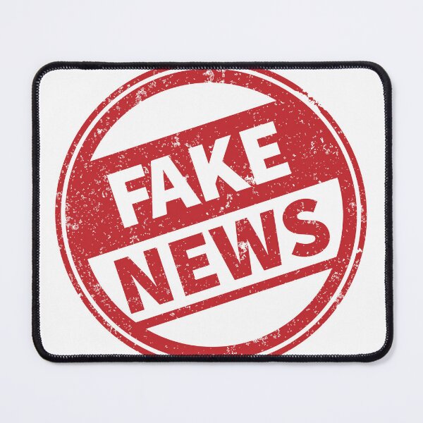 Item preview, Fake News Red Rubber Stamp Aesthetic Graphic designed and sold by VTDesign1.