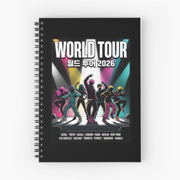 Item preview, World Tour 2026 Dance Crew | K-Pop Street Style Concert Aesthetic Tee designed and sold by KAYJAY DESIGNS.